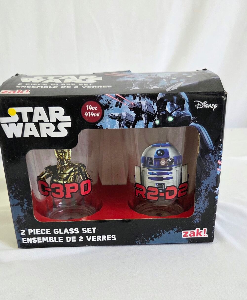 Disney Star Wars R2-D2 & C-3PO 14oz Glass Setβ